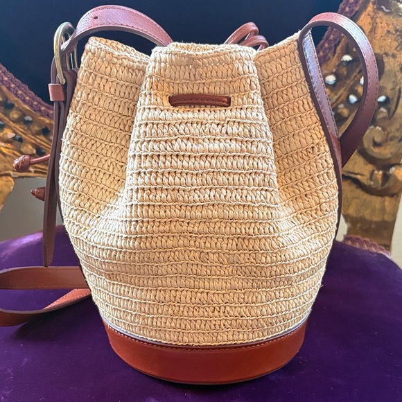 Sezane Mini Farrow Raphia Crossbody - Picture 3 of 6